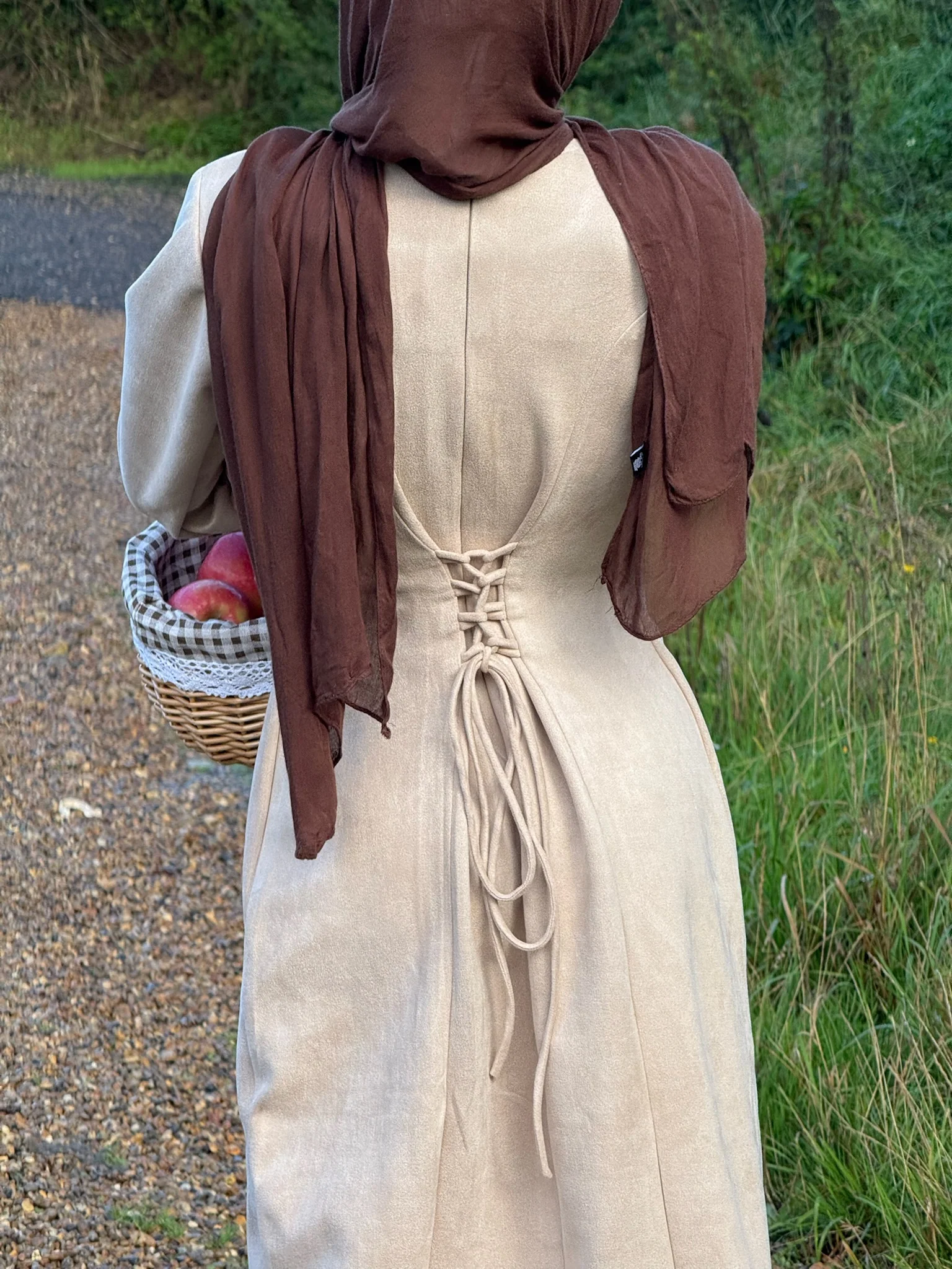 Almond Suede Dress - Image 4