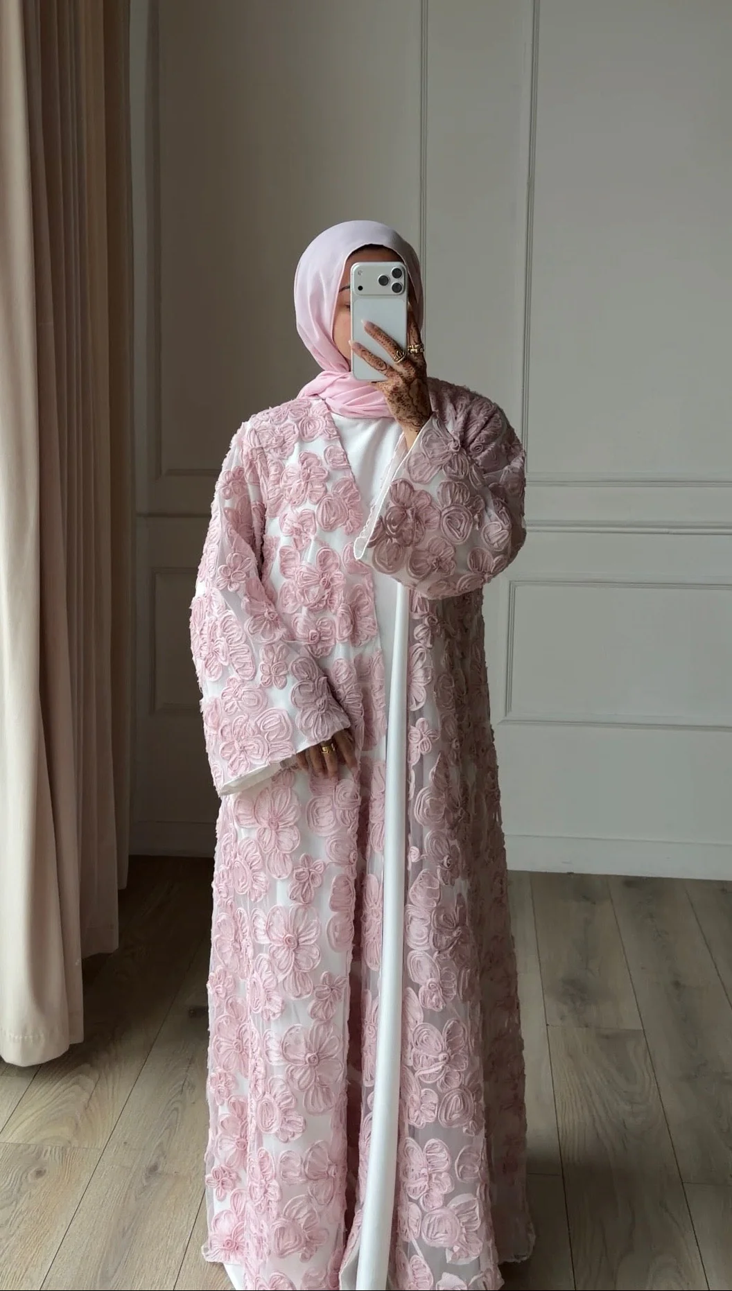 Blush Peony Abaya