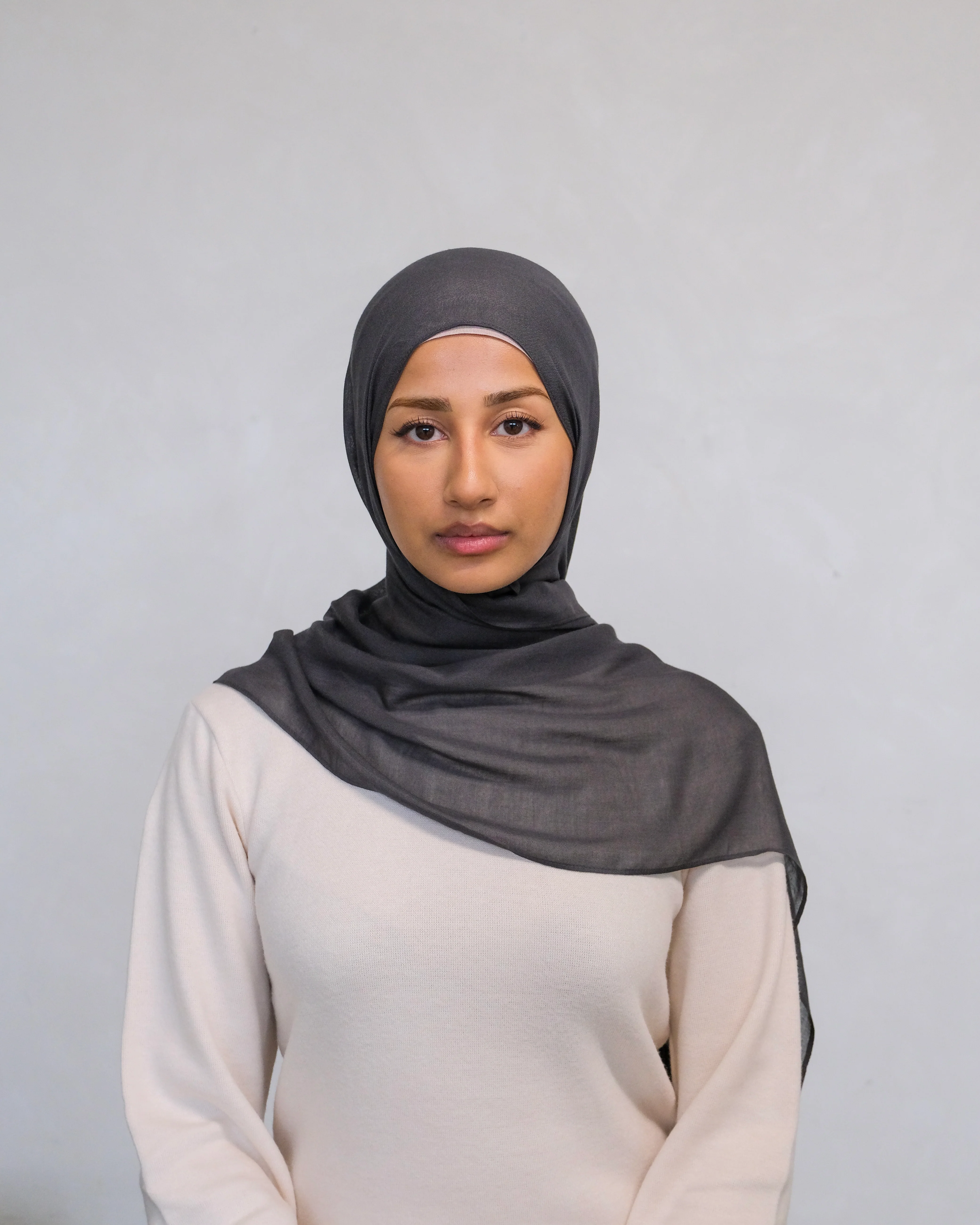 Charcoal Modal Hijab - Image 2