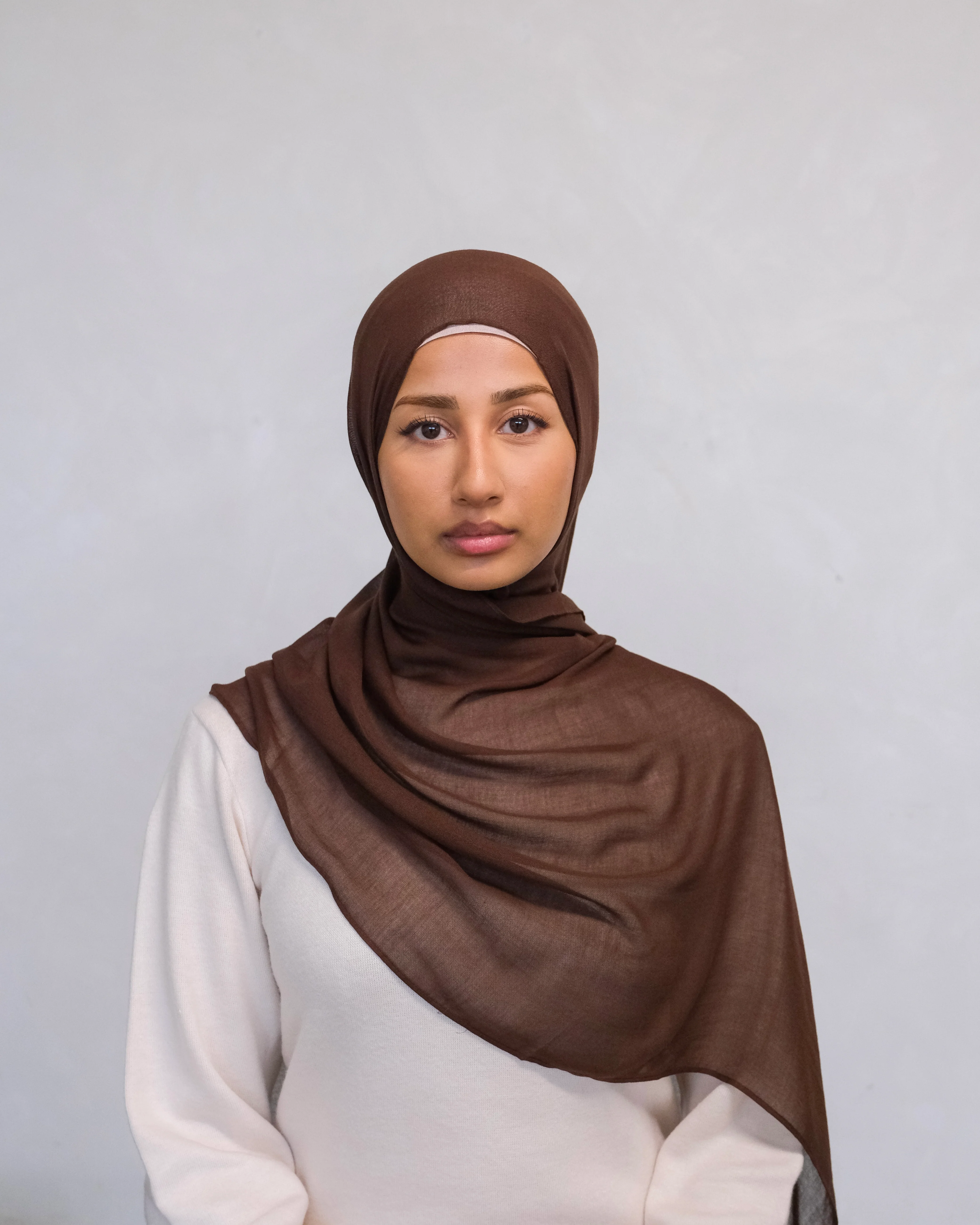 Chicory Coffee Modal Hijab - Image 2
