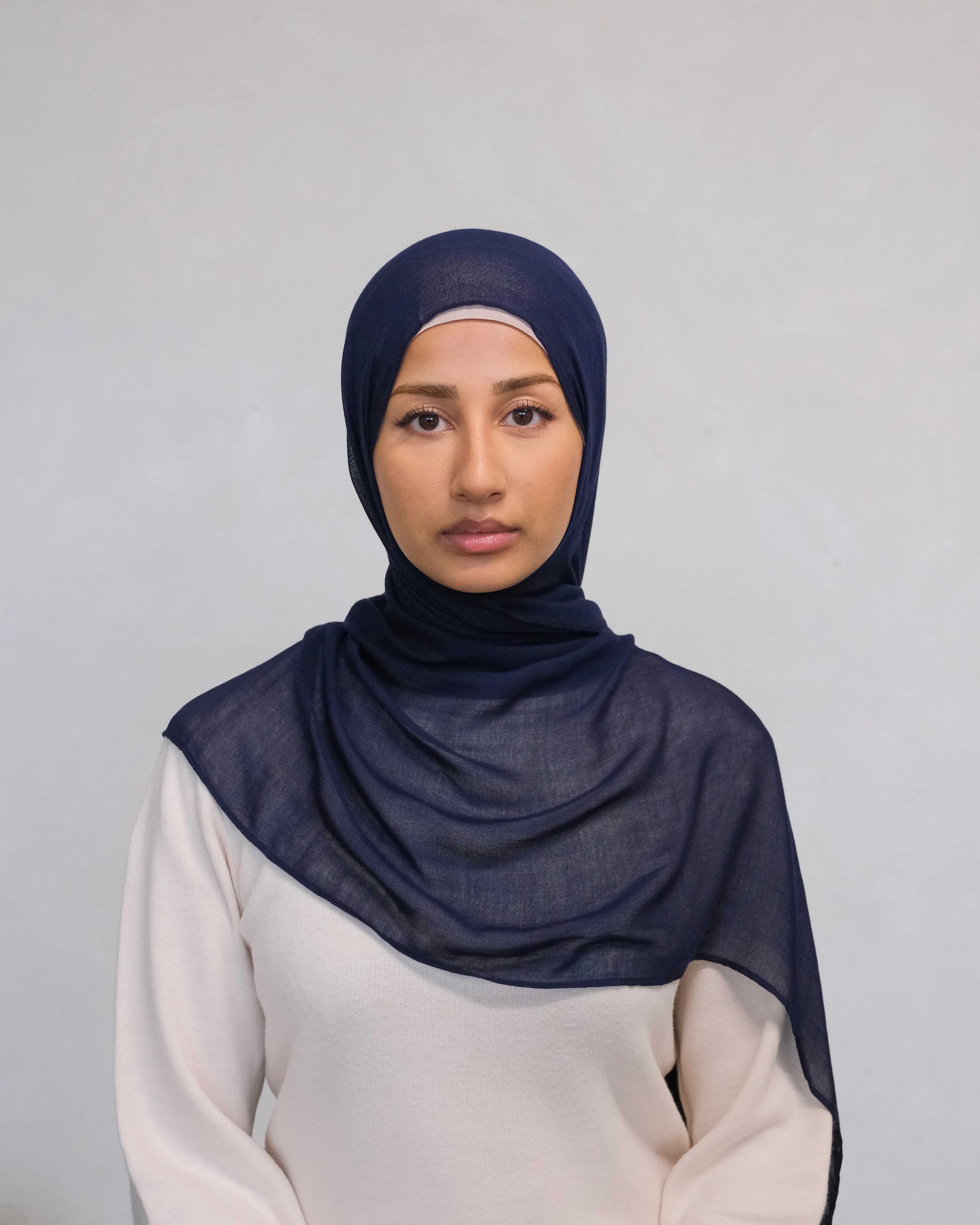 Deep Navy Modal Hijab - Image 2