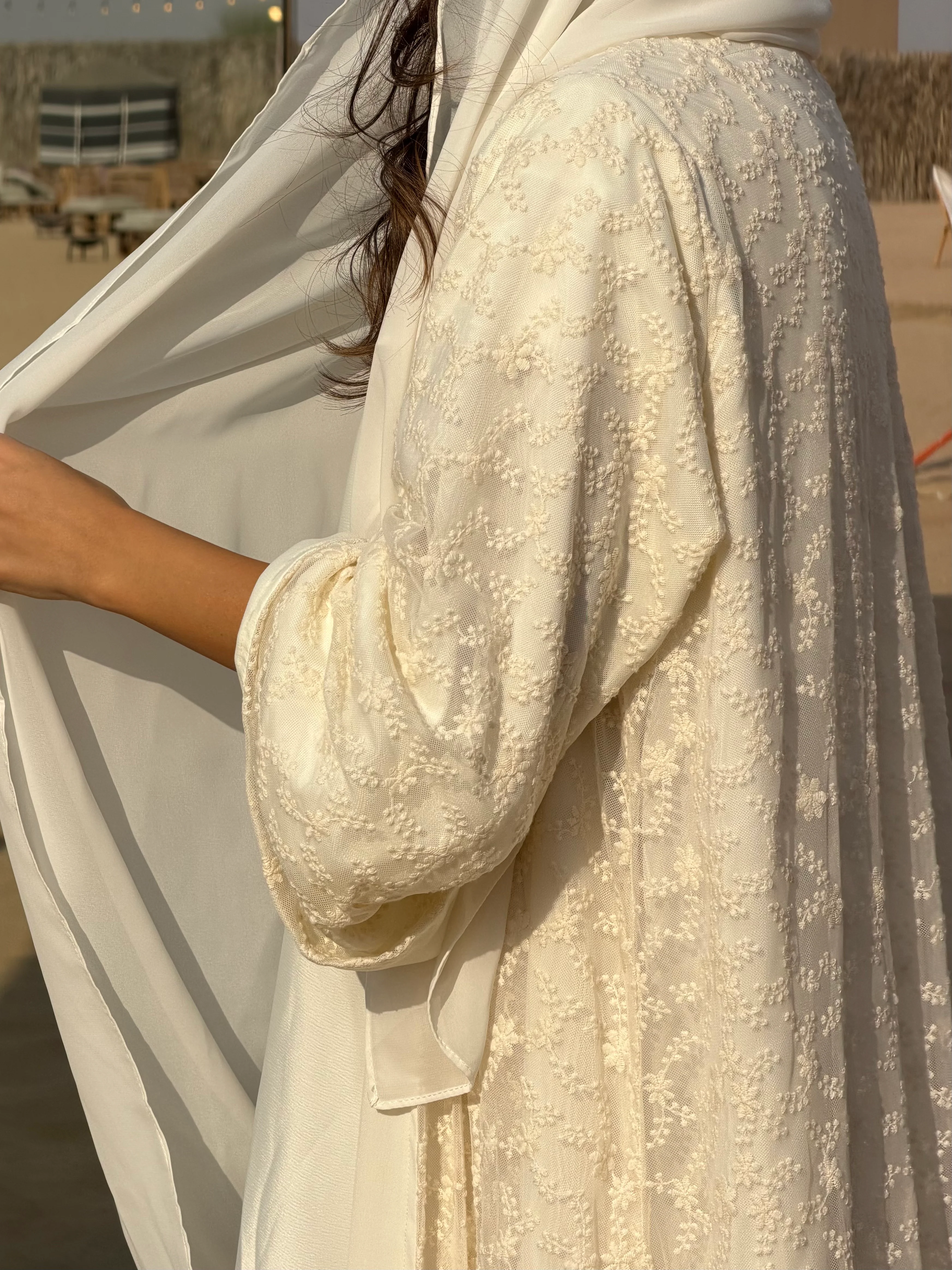 Vanilla Bloom Abaya - Image 2