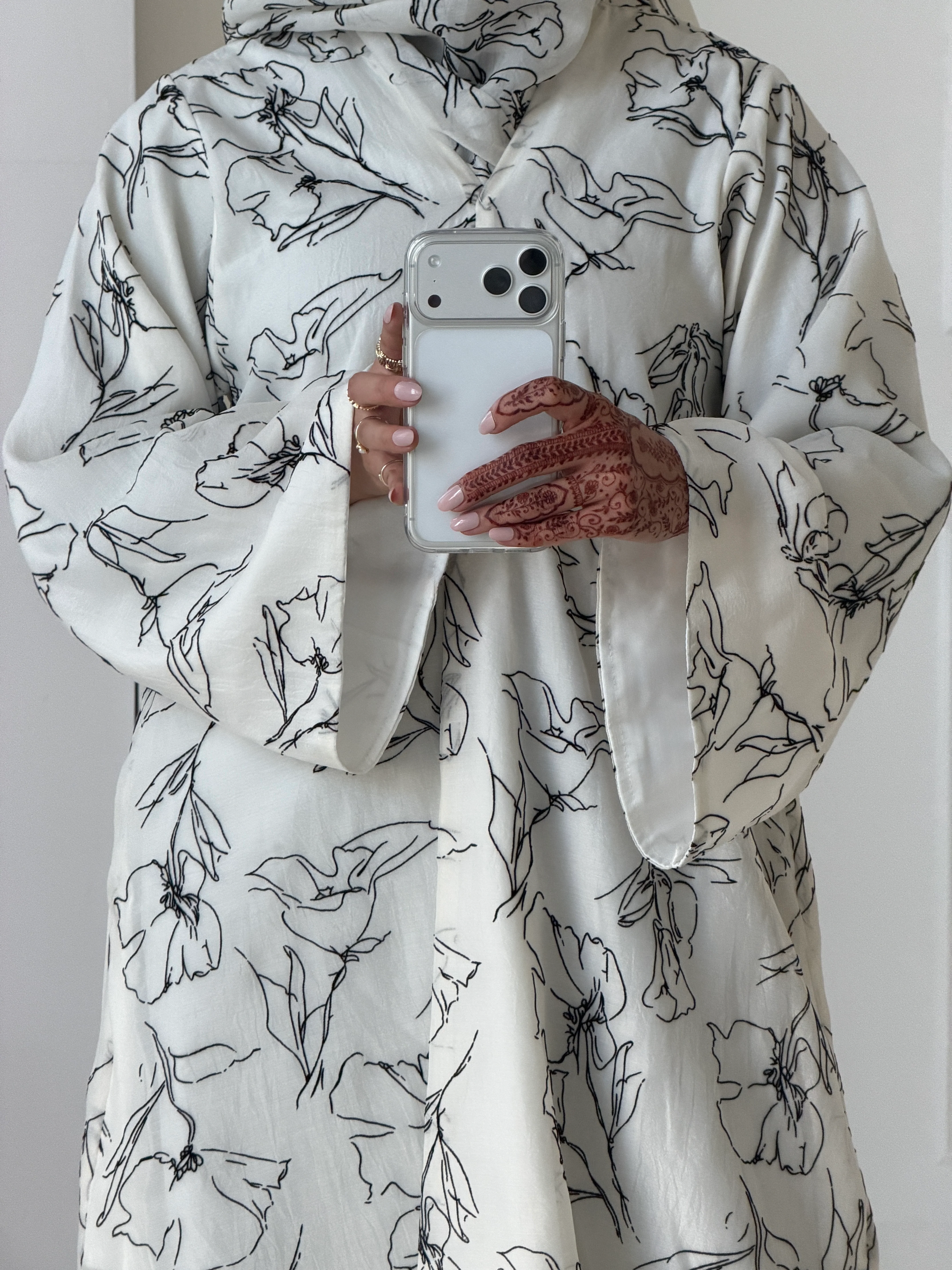 Inked Petal Abaya - Image 5