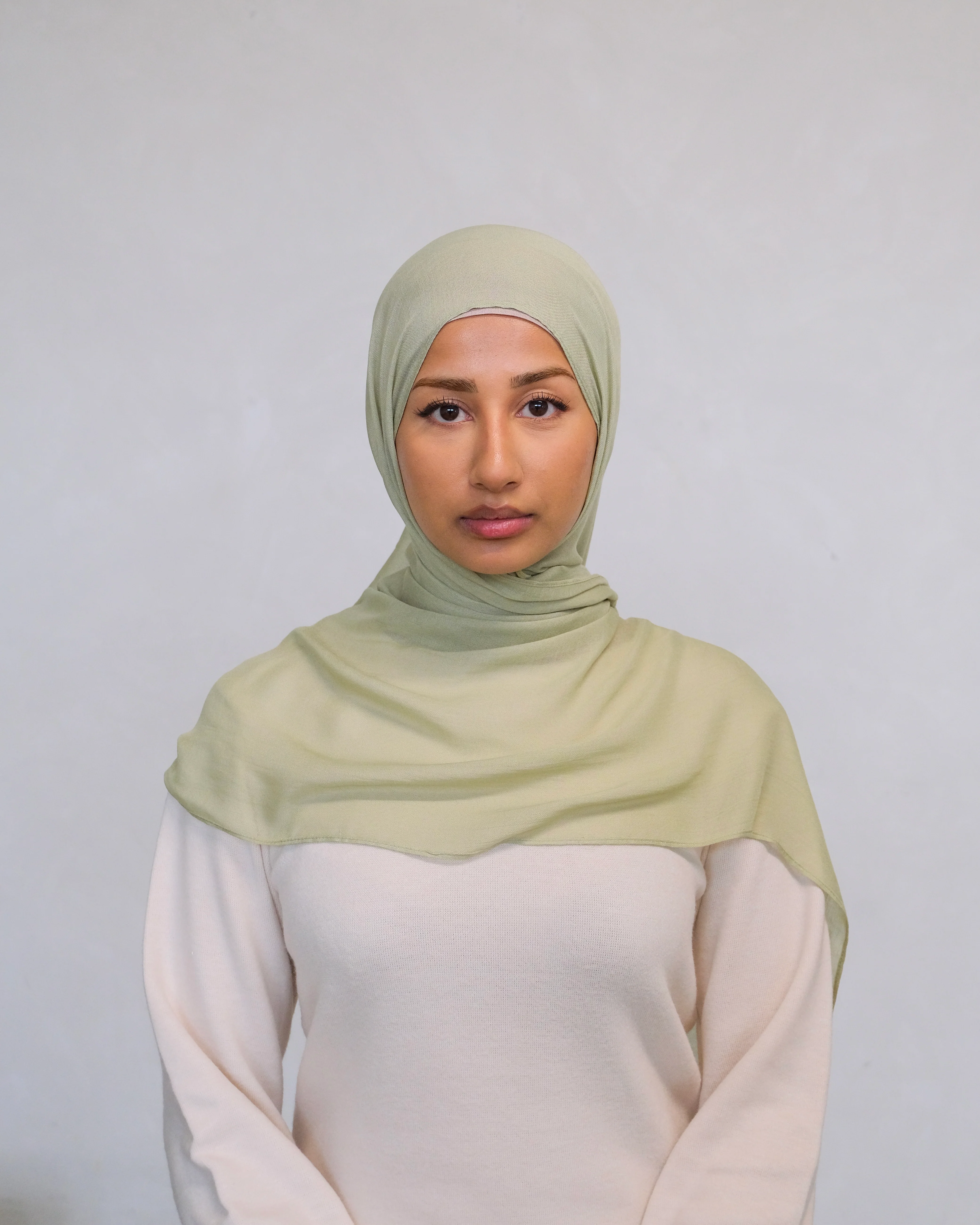 Soft Moss Modal Hijab - Image 2