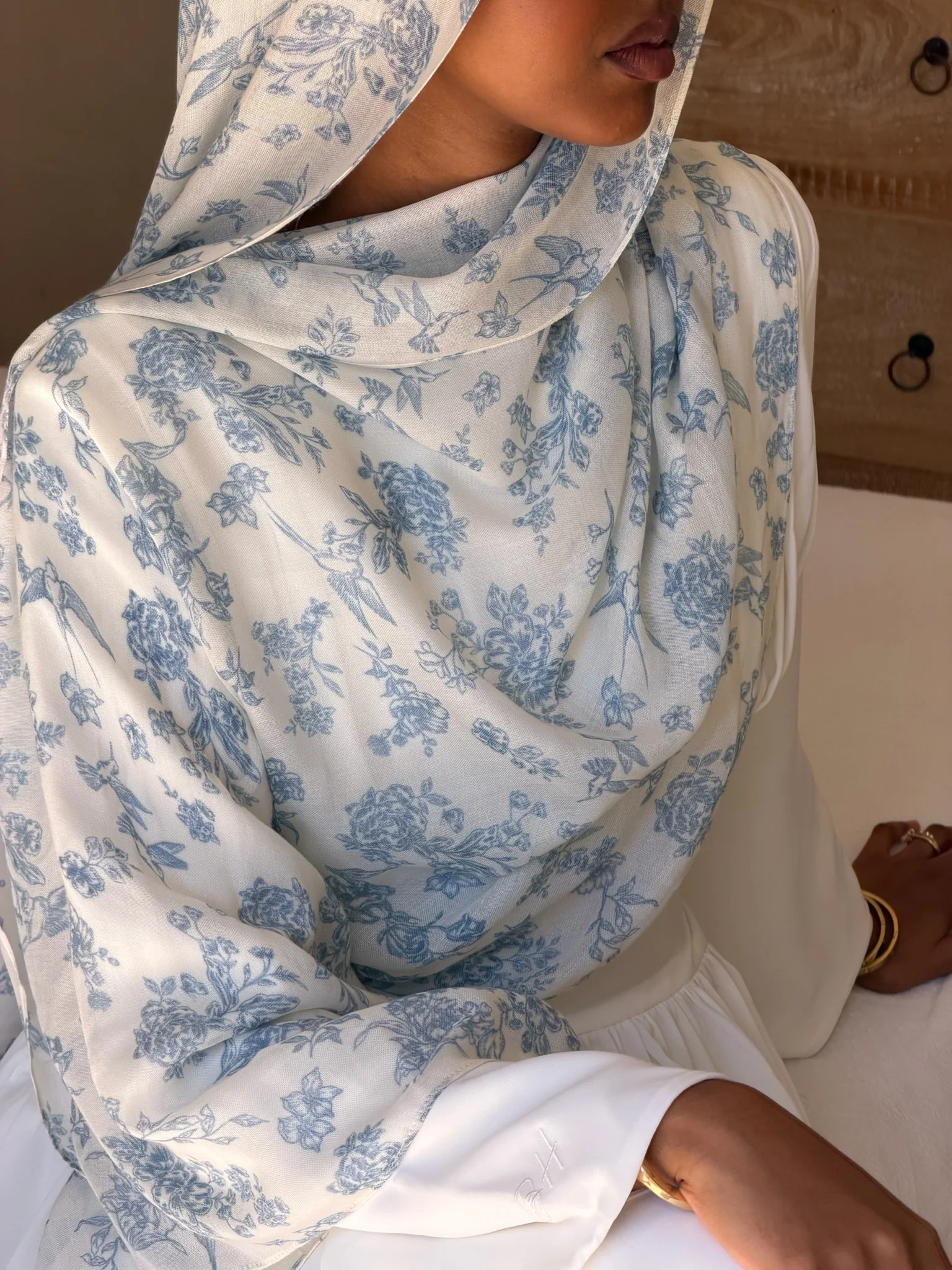 The Chambray Toile Modal Hijab - Image 6