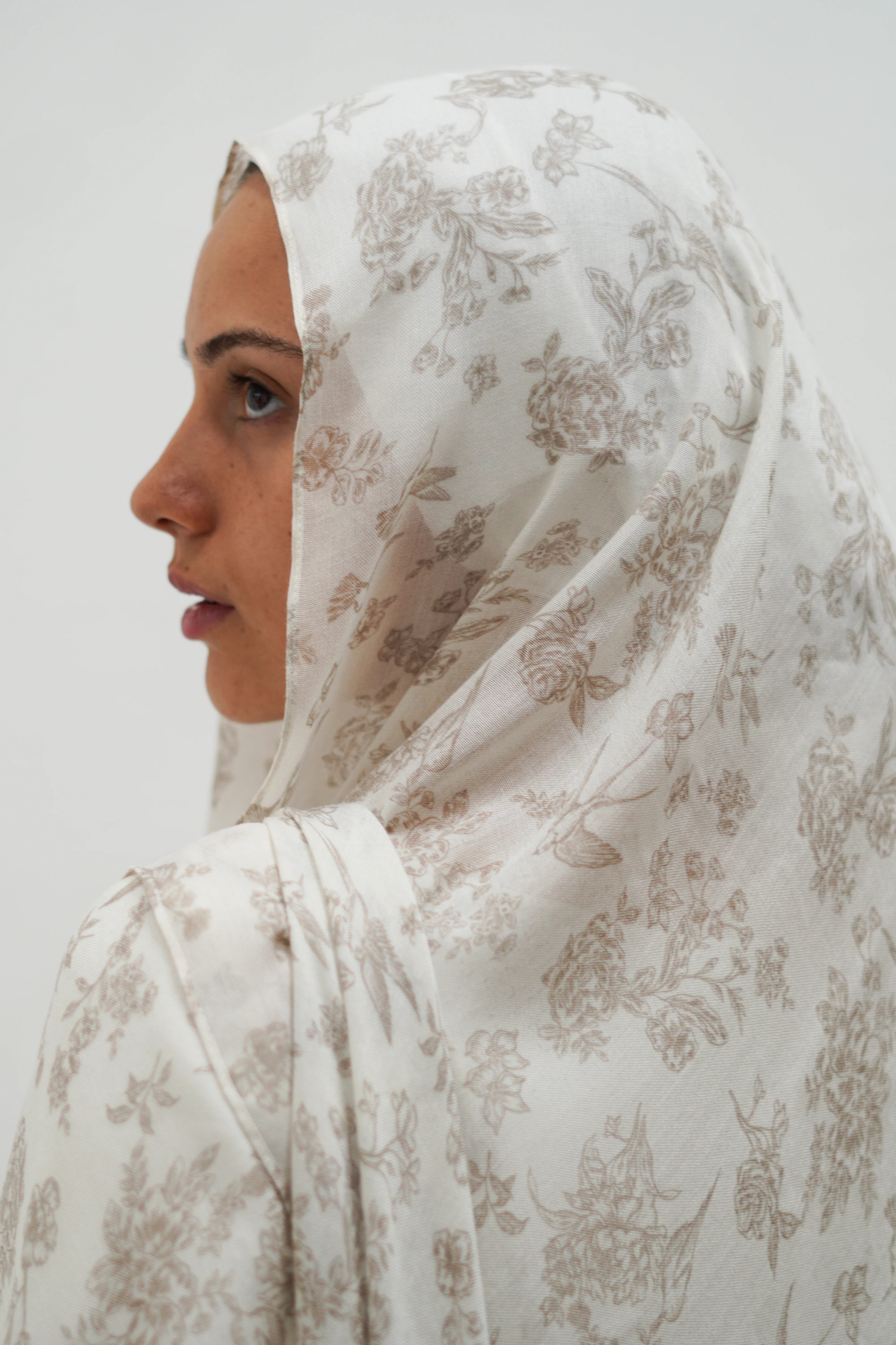 The Praline Toile Modal Hijab - Image 2