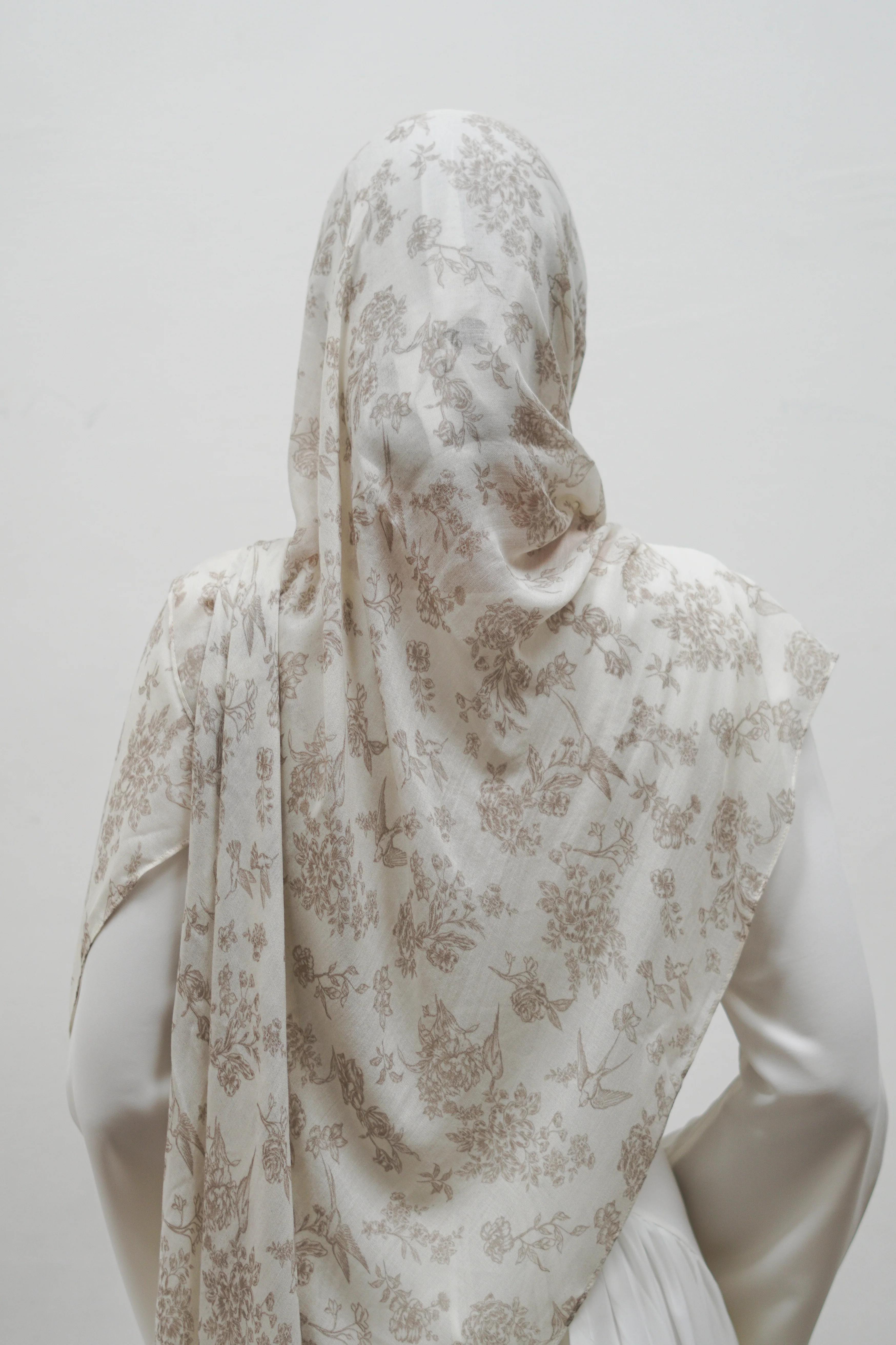 The Praline Toile Modal Hijab - Image 3