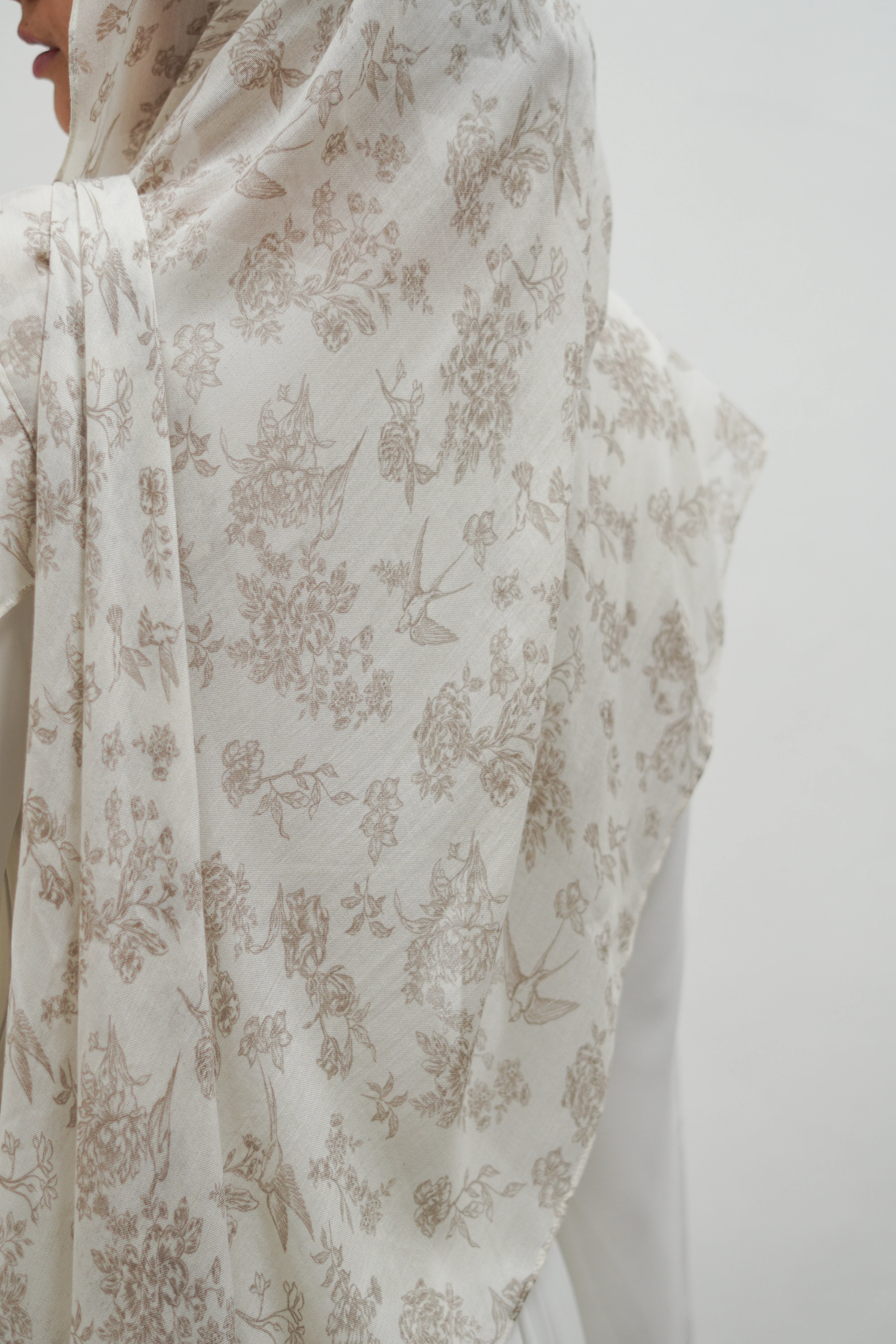 The Praline Toile Modal Hijab - Image 4