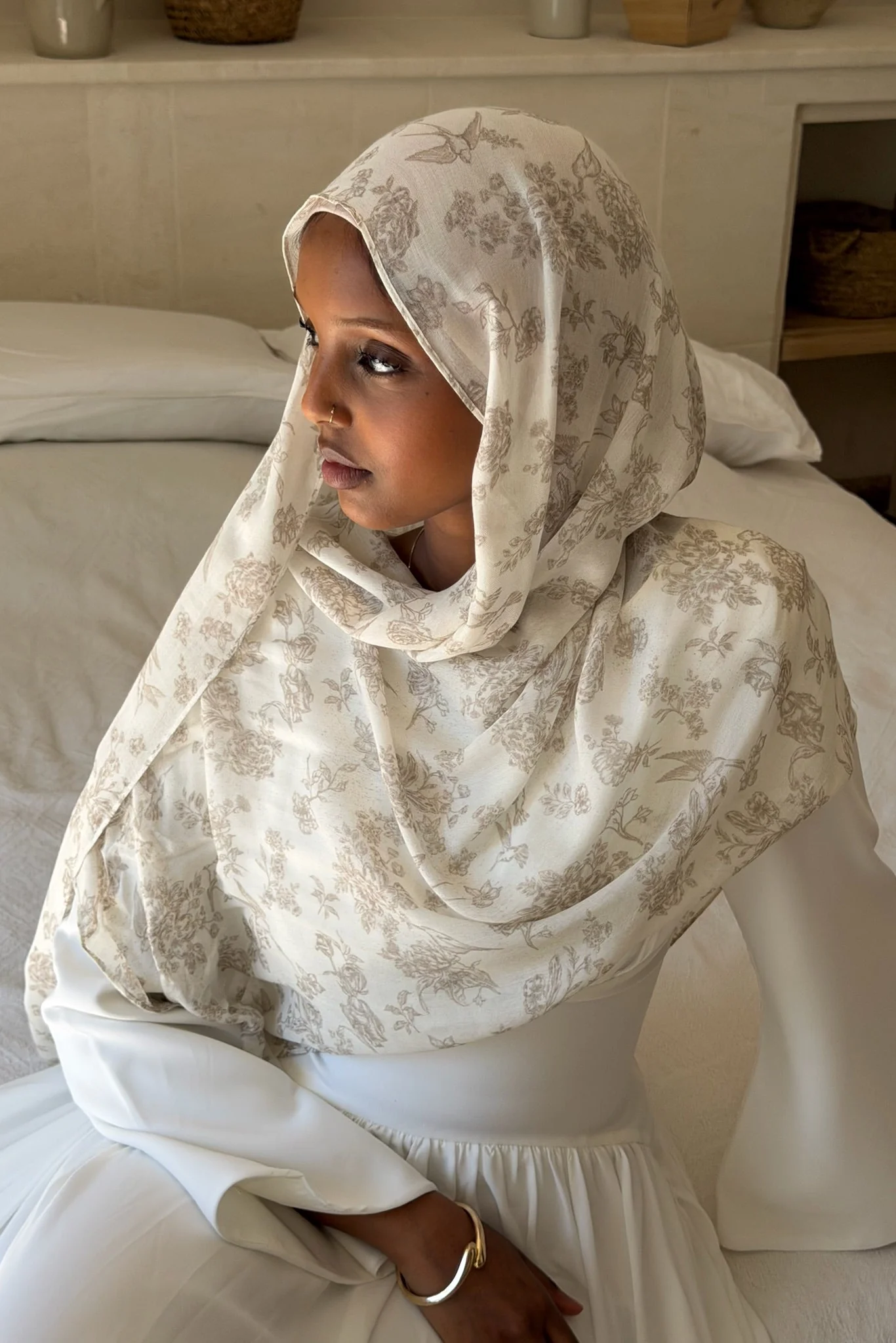 The Praline Toile Modal Hijab - Image 6