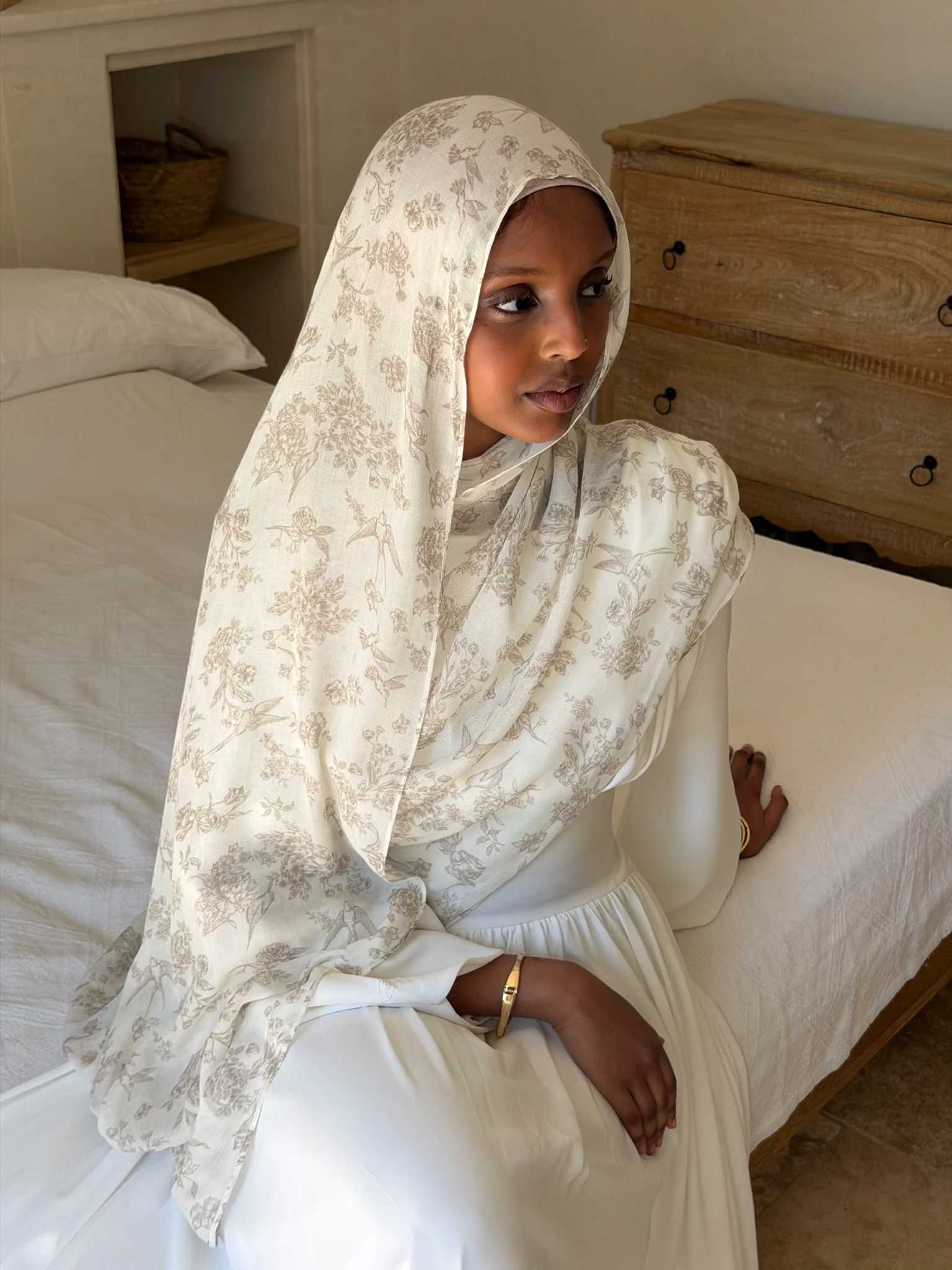 The Praline Toile Modal Hijab - Image 7