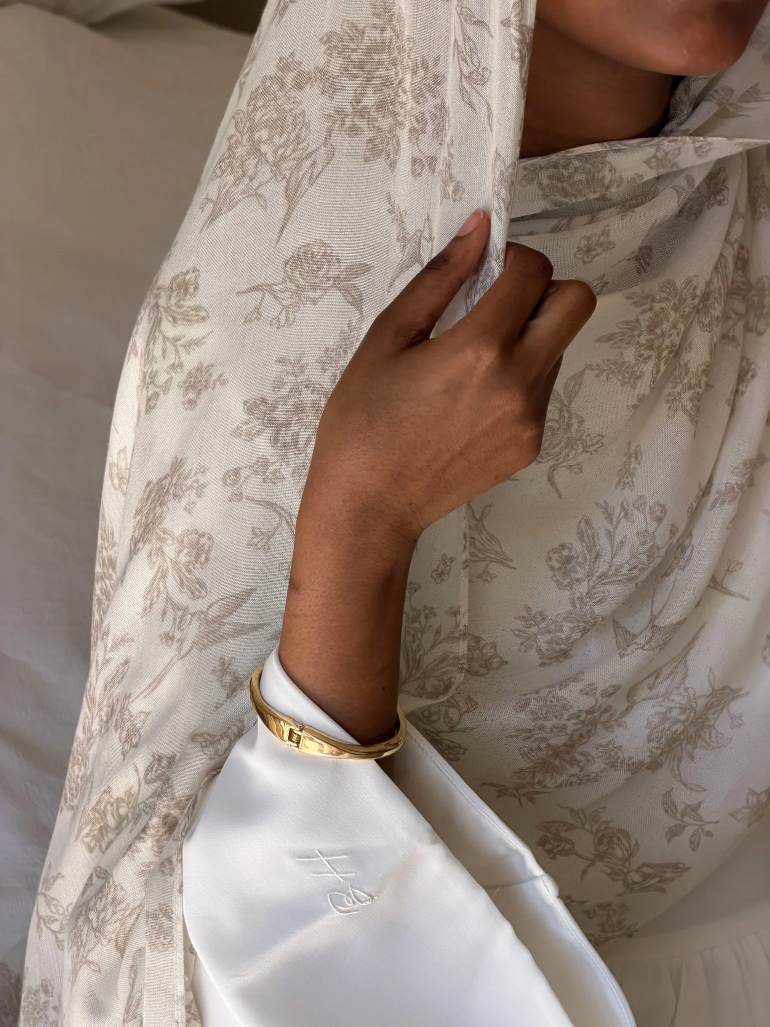The Praline Toile Modal Hijab - Image 9